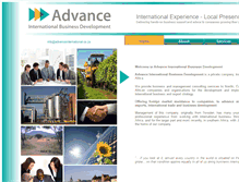 Tablet Screenshot of advanceinternational.co.za